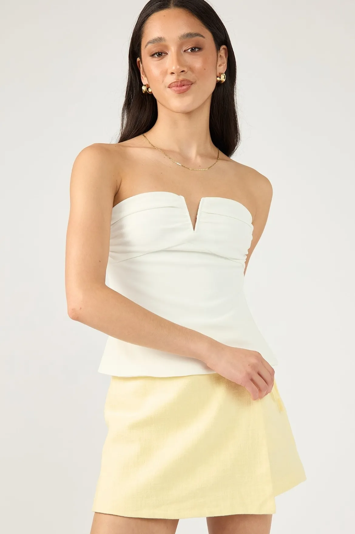 Menorca Tie up Skort Lemon