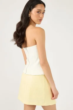 Menorca Tie up Skort Lemon