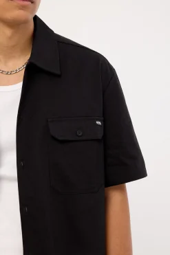 Mens Button Up Shirt Black
