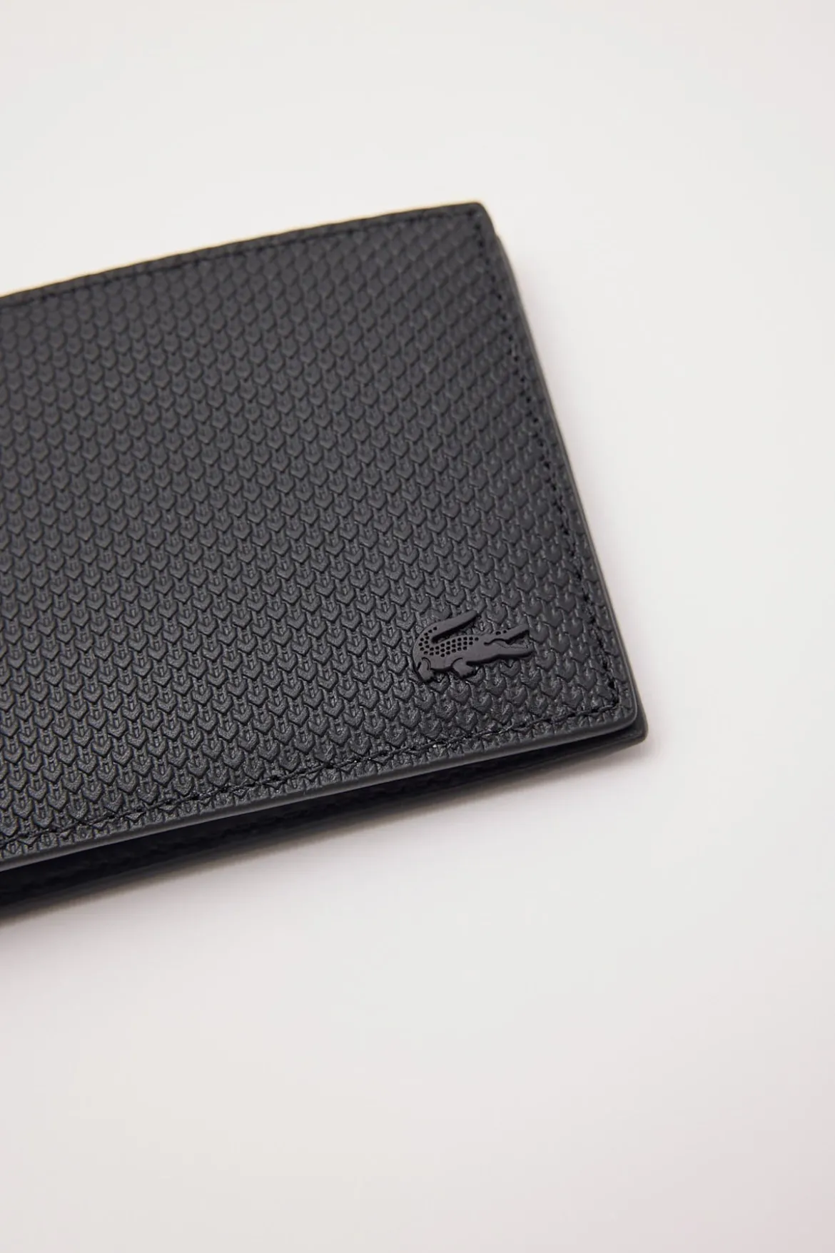 Men's Chantaco Piqu+? Leather 3 Card Wallet Noir