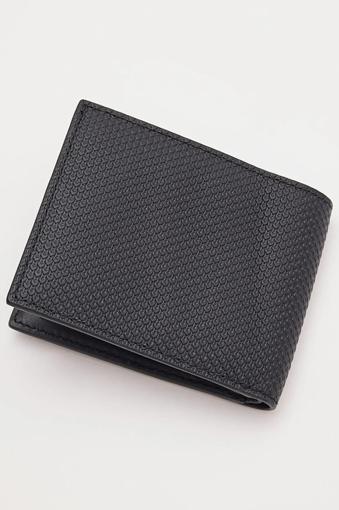 Men's Chantaco Piqu+? Leather 3 Card Wallet Noir