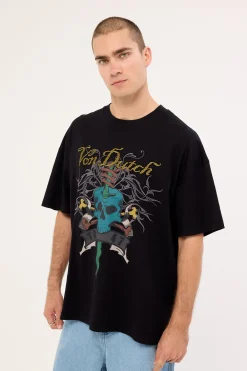 Mens Skull Tee Black