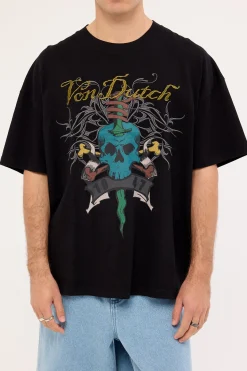 Mens Skull Tee Black