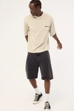 Merch Cropped Street Super Heavy Tee Washed Granite
