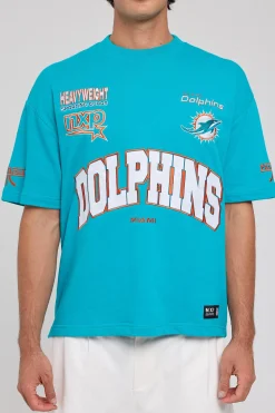 Miami Loopback Raptor Tee Aqua