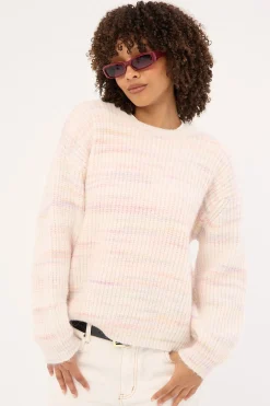 Mica Marle Knit Jumper Pink Marle