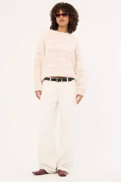 Mica Marle Knit Jumper Pink Marle