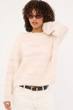 Mica Marle Knit Jumper Pink Marle