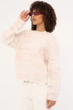 Mica Marle Knit Jumper Pink Marle