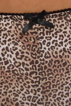 Micro Leopard Booty Shorts Animal Print