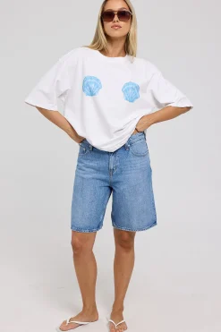 Mid Baggy Short Blue Fire