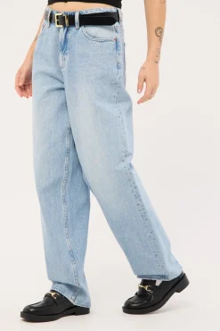 Mid Baggy Taper Jean Concrete Blue