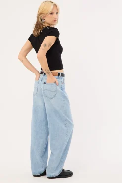 Mid Baggy Taper Jean Concrete Blue