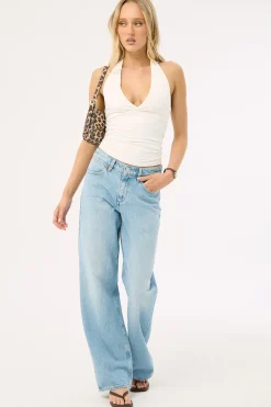 Mid Bella Baggy Jean Groove Blue