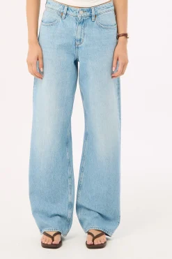 Mid Bella Baggy Jean Groove Blue