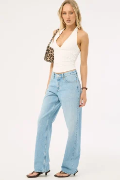 Mid Bella Baggy Jean Groove Blue