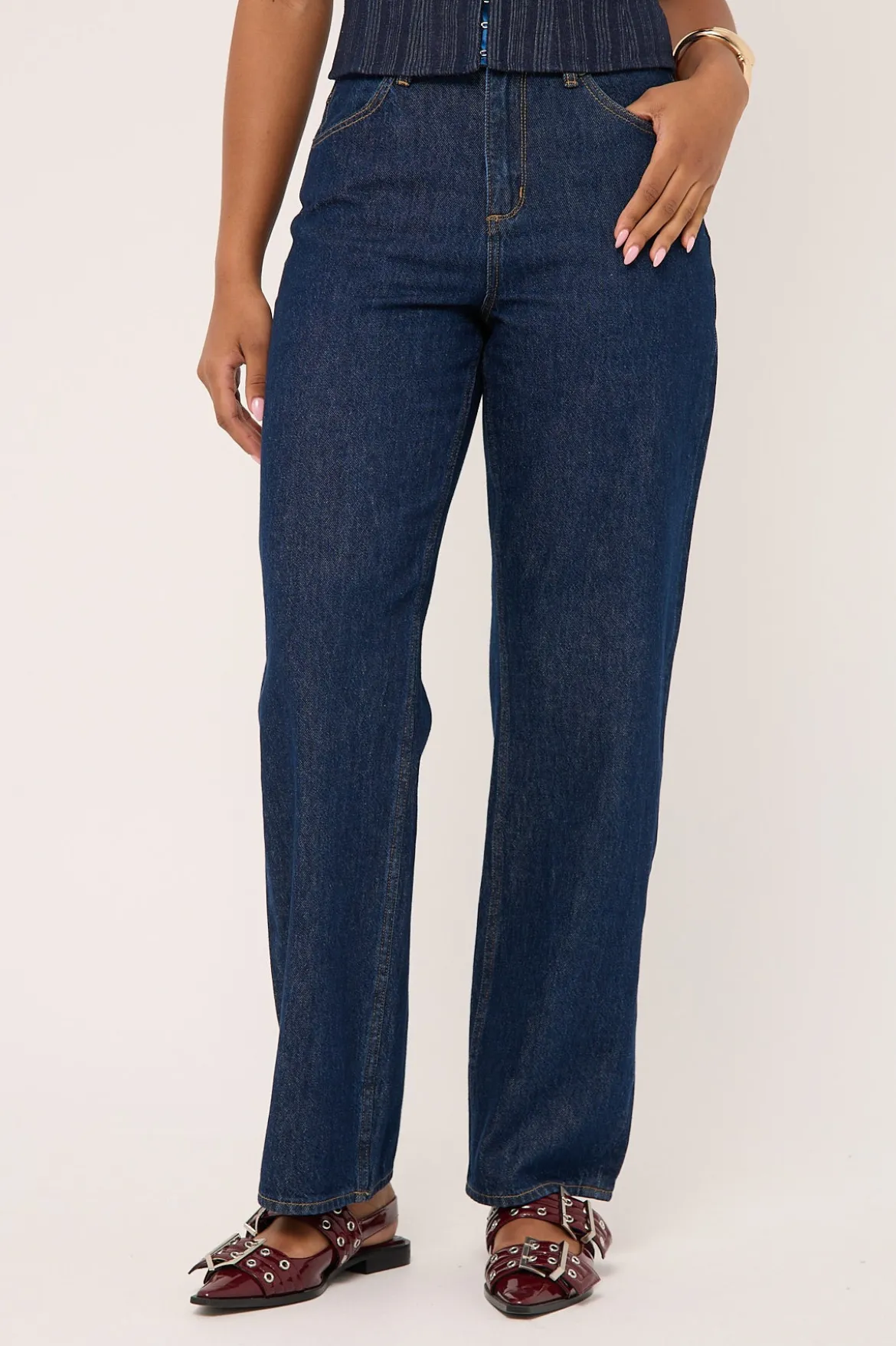 Mid Bella Baggy Jean Inkspot