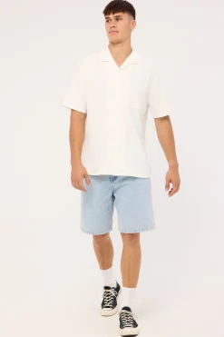 Mid Slacker Denim Short Serenity Blue