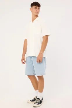 Mid Slacker Denim Short Serenity Blue