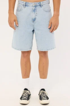 Mid Slacker Denim Short Serenity Blue