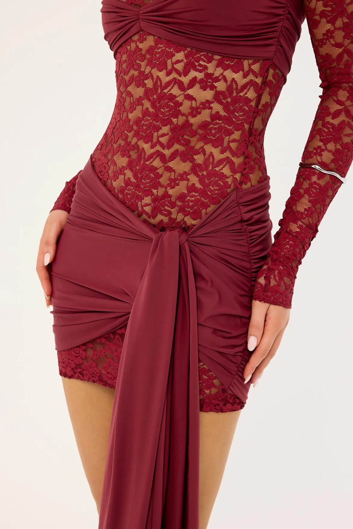 Midnight Mini Dress Garnet
