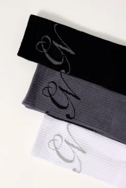 Midvale Sock 3 Pack Black/Dark grey/White