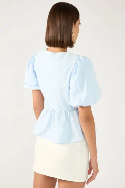 Mika Denim Mini Skirt Cream