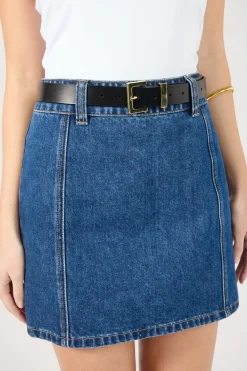 Mika Denim Mini Skirt Mid Blue Denim
