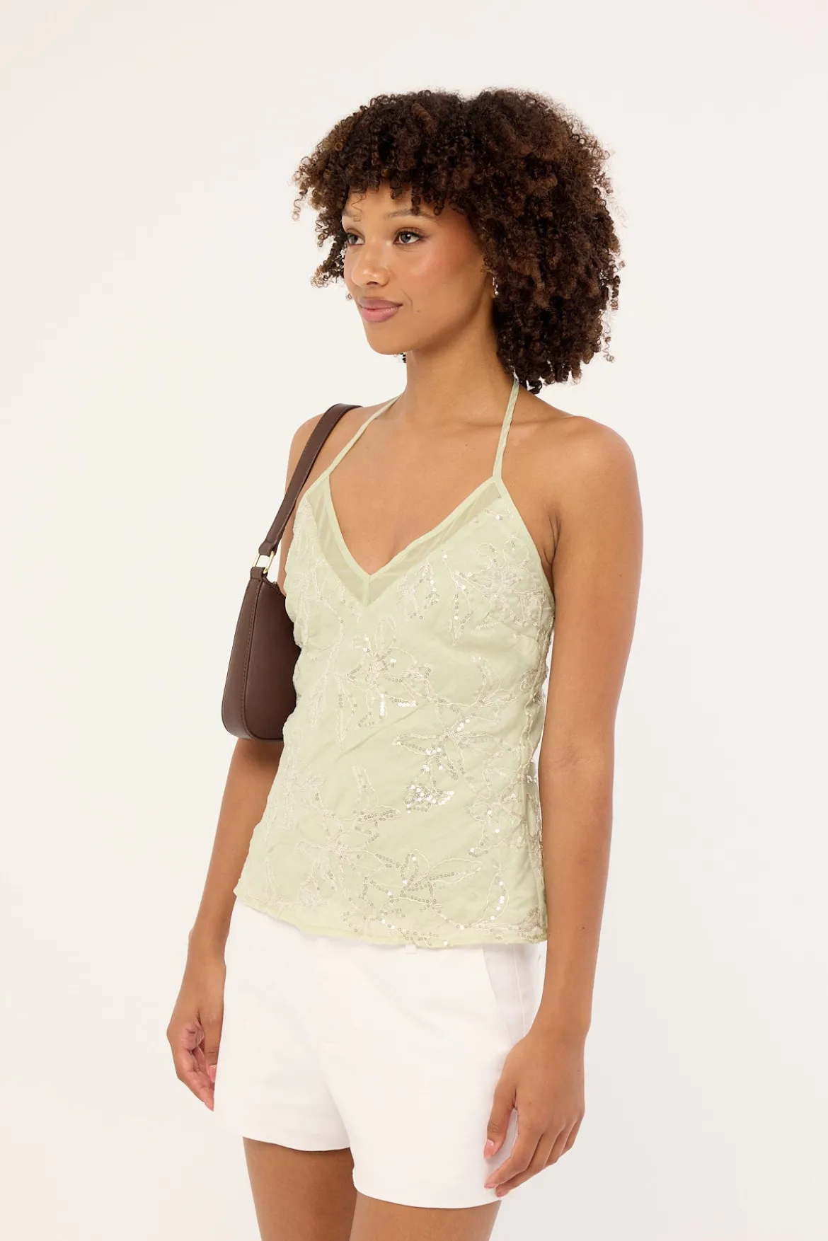 Mikka Low Rise Linen Short White