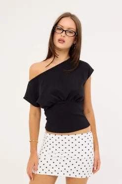 Milly Polka Jersey Skort White Polka