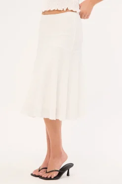 Mimsy Midi Skirt White