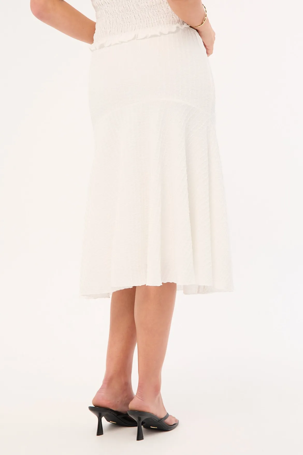 Mimsy Midi Skirt White