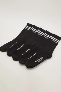 Minimal Thrills 5 Pack Sock Black