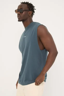 Minimal Thrills Merch Fit Muscle Tee Dark Slate