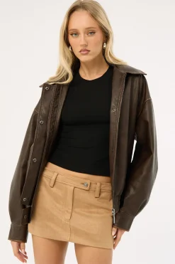 Mirage Mini Skirt Chocolate