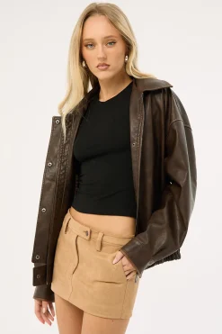 Mirage Mini Skirt Chocolate