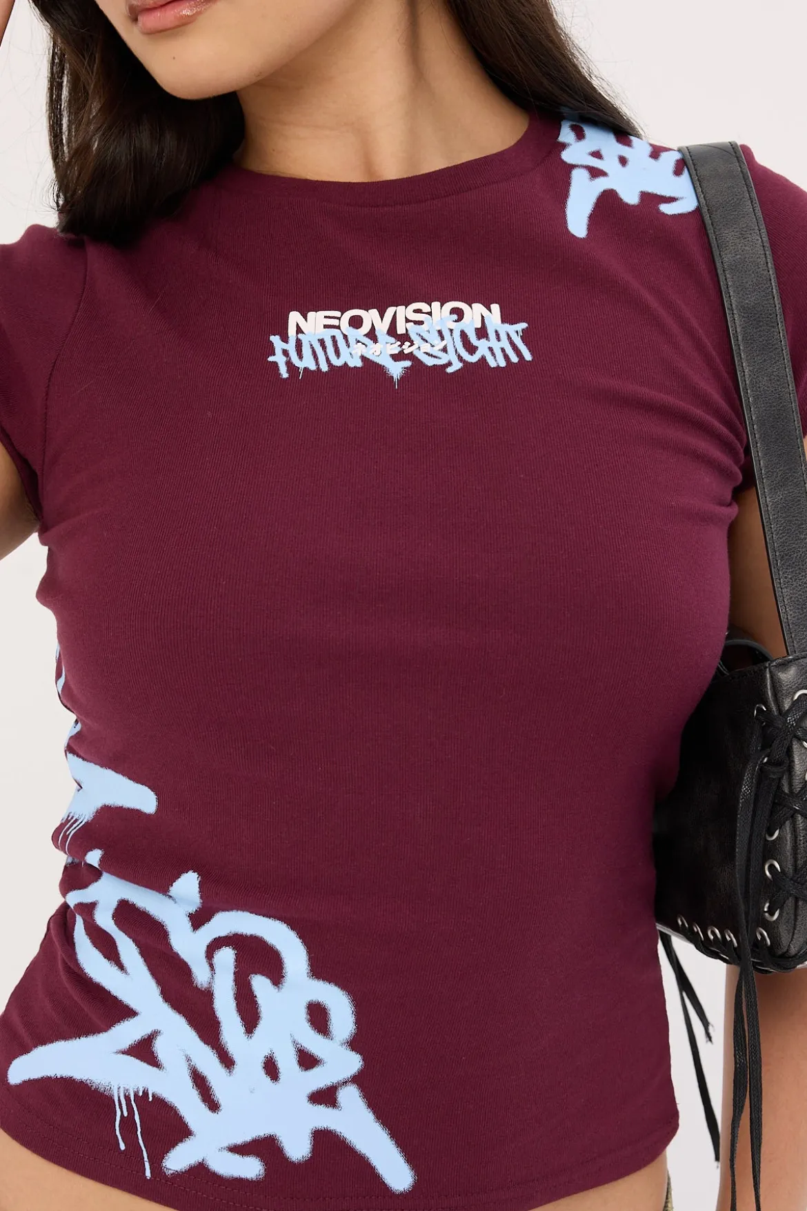 Misfit Baby Tee Plum