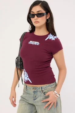 Misfit Baby Tee Plum