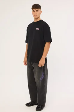 Misfit Behemoth Super Baggy Jean Ash Black