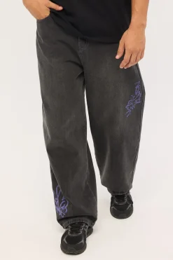Misfit Behemoth Super Baggy Jean Ash Black