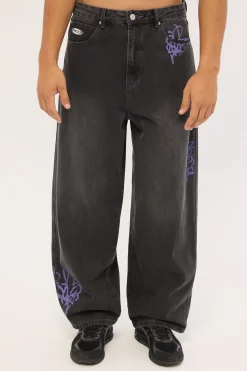 Misfit Behemoth Super Baggy Jean Ash Black