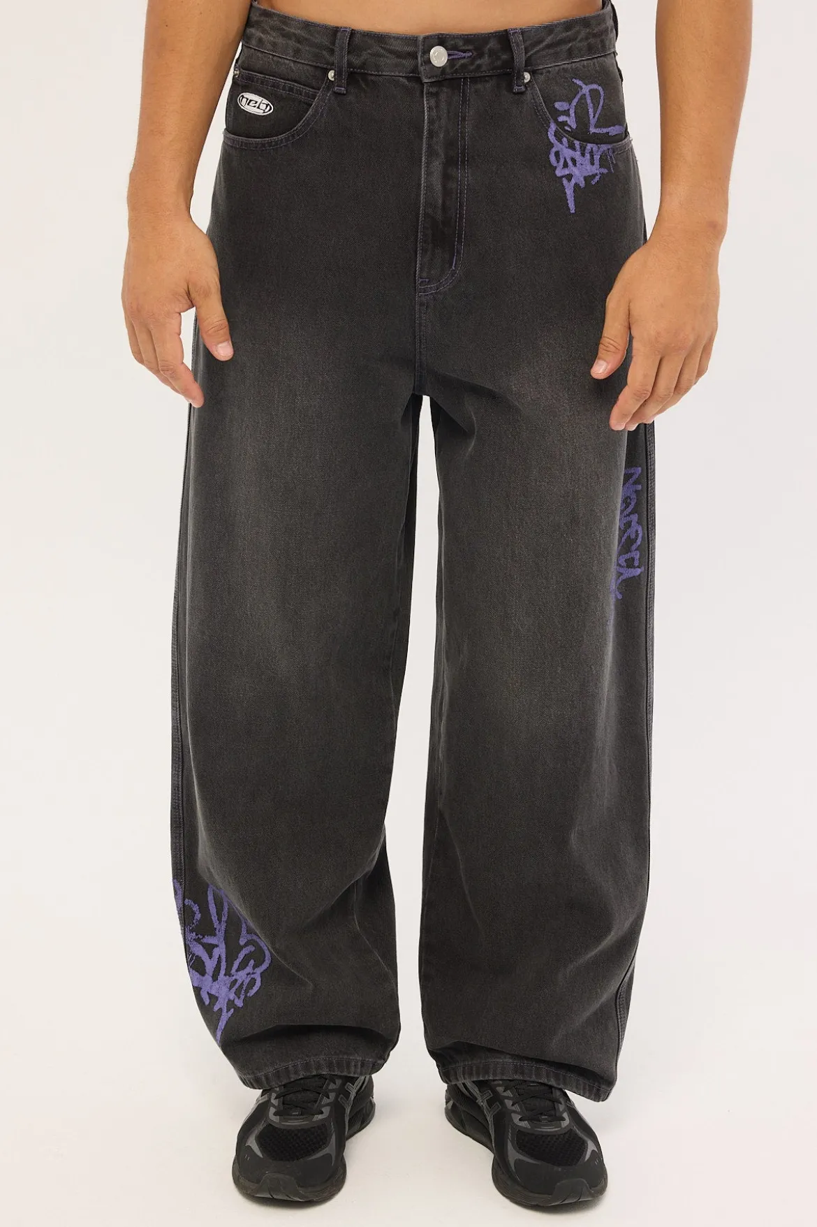 Misfit Behemoth Super Baggy Jean Ash Black