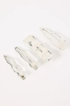 Molten Hair Clip Pack Silver