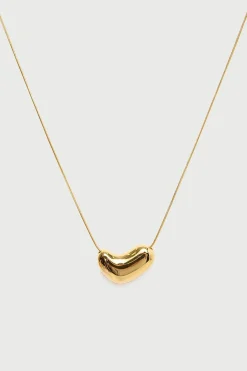 Molten Pendant Necklace 18k Gold Plated