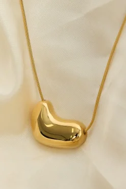 Molten Pendant Necklace 18k Gold Plated