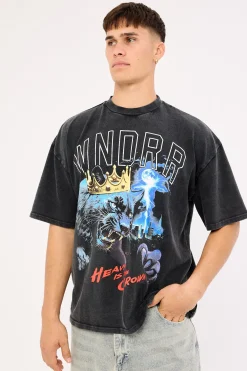 Monarch Heavy Weight Tee Washed Black
