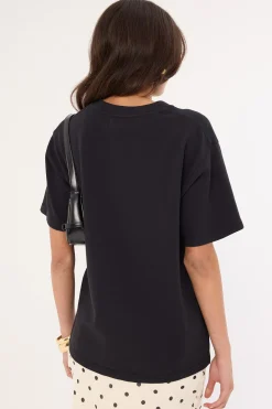 Monogram Oversized Tee Washed Black