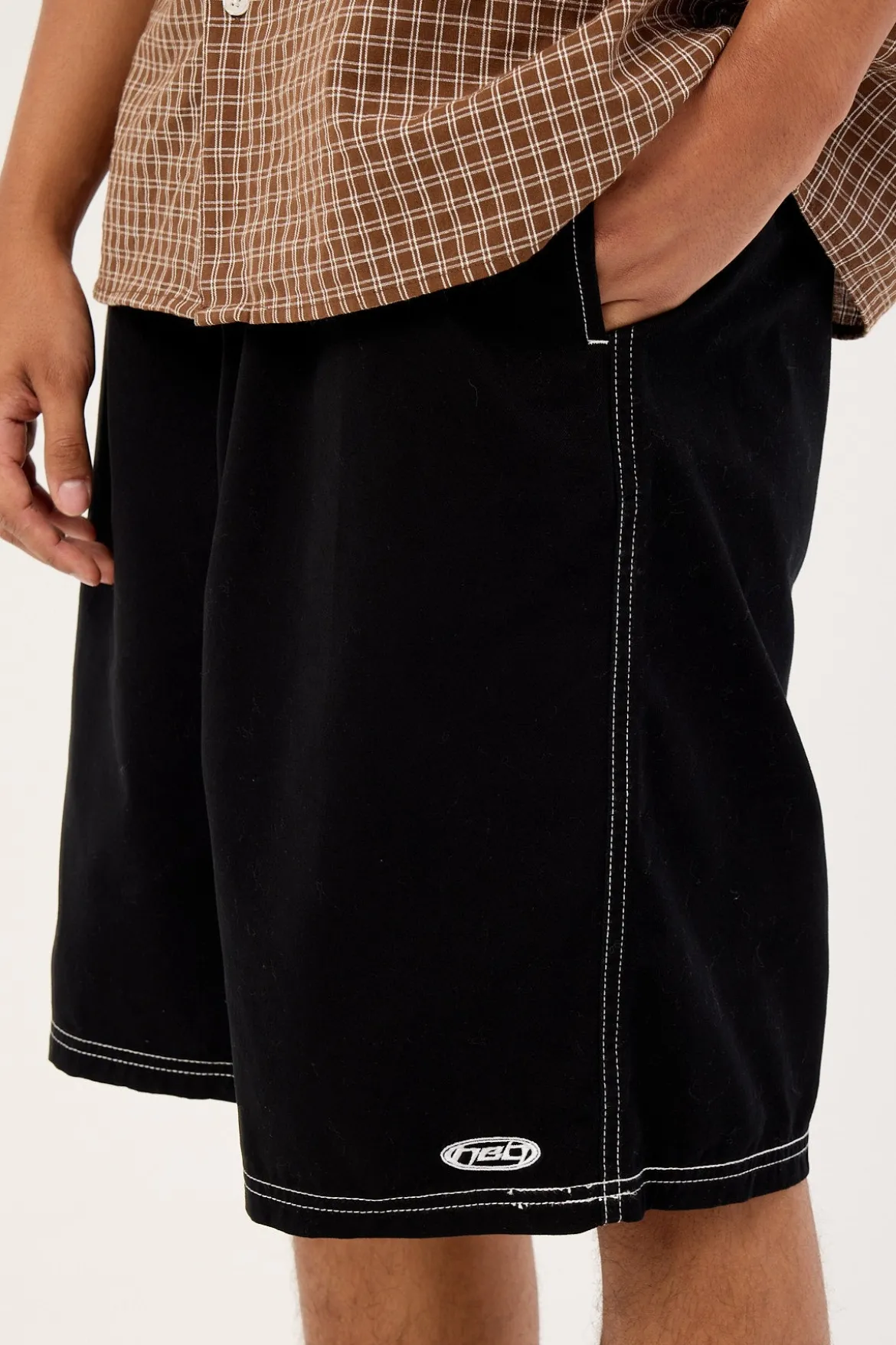 Morgul Stray Baggy Elastic Waist Short Black