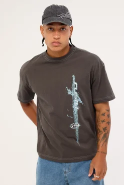 Morning Glory Tee Coal
