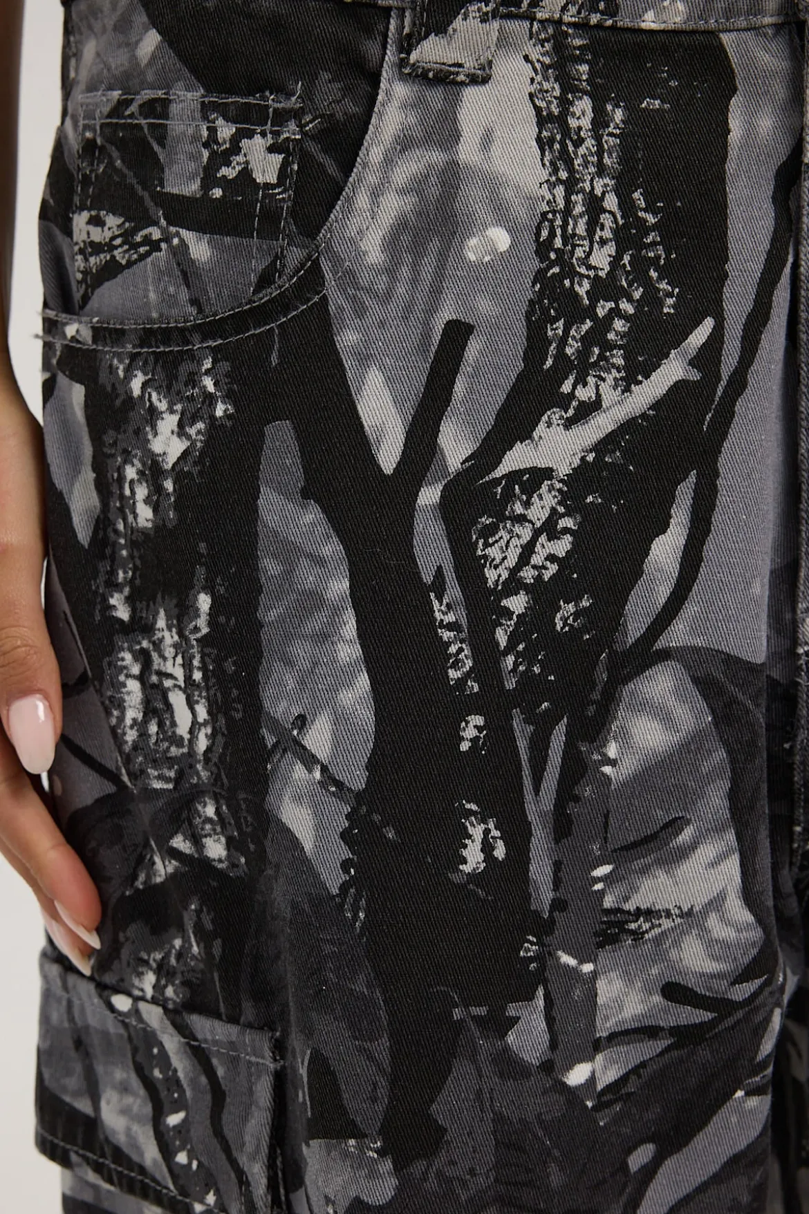 Mortal Camo Jorts Grey Camo